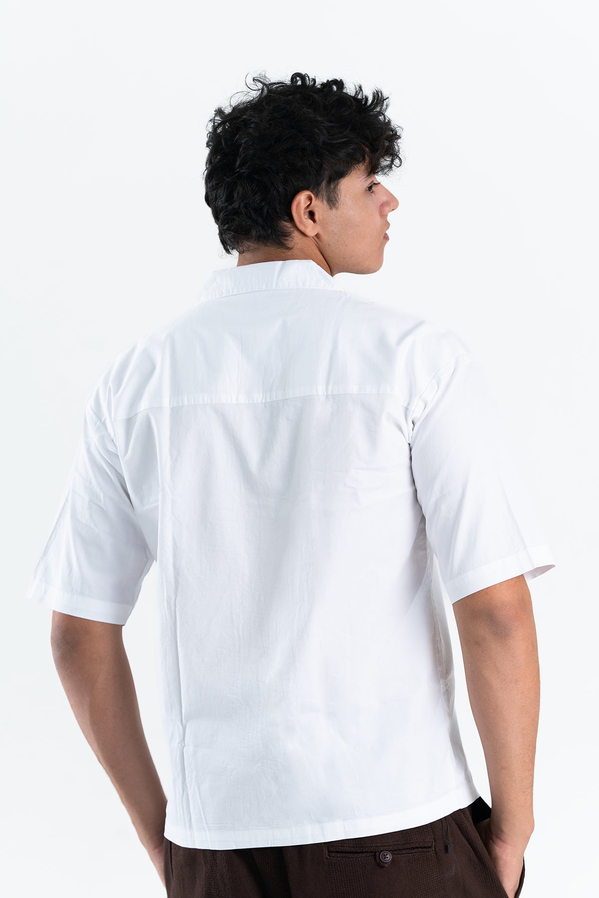 Chihiro Tora Embroidered Shirt – Ivory White